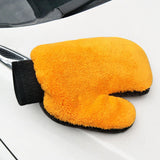 1Pc Double-sided Coral Cashmere Car Wash Glove Cleaning Mitt Short Wool Mitt Car