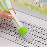 New Portable Double Ended Car Air Vent Slit Cleaner Brush