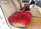 Genuine Australian Sheepskin Car Seat Covers Universal Size Natural Sheepskin Auto Interior Accessories Four Seasons