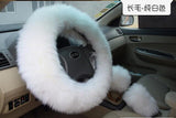 Genuine Australian Sheepskin Car Seat Covers Universal Size Natural Sheepskin Auto Interior Accessories Four Seasons