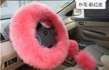 Genuine Australian Sheepskin Car Seat Covers Universal Size Natural Sheepskin Auto Interior Accessories Four Seasons