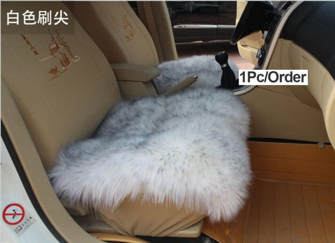 1PCS Wool Car Seat Covers Universal Sheepskin Fur