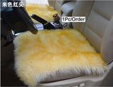 Australia sheepskin car seat cover cushion 1pcs square car Interior
