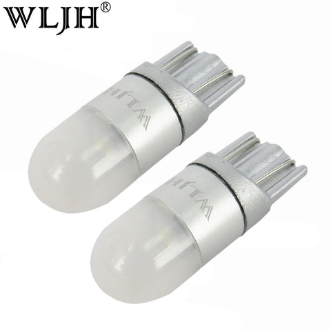 WLJH 2x 6000K White Car Light T10 W5W Led Wedge Bulb