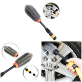 New High Pressure Wheel Brush Long Handle 360 Swivel
