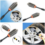 New High Pressure Wheel Brush Long Handle 360 Swivel