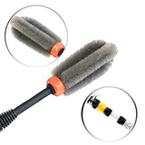 New High Pressure Wheel Brush Long Handle 360 Swivel