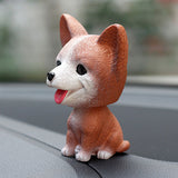 Car Ornaments Bobblehead Dog Nodding Puppy Toys Car