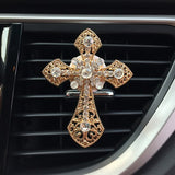 Car Accessories Interior Car Air Freshener Diamond Cross Jesus Christian