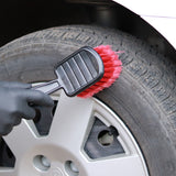 Car Wheel Brush Tire Rim Cleaner Red Auto