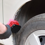Car Wheel Brush Tire Rim Cleaner Red Auto