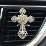 Car Accessories Interior Car Air Freshener Diamond Cross Jesus Christian